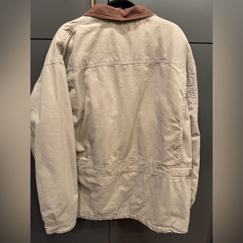 Wrangler Hero Canvas Workwear Jacket | Plaid Lined Corduroy Collar | XL - Picture 4 of 5